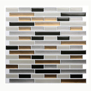 Factory direct sales of the new striped 3D three-dimensional wall stickers living room PU epoxy glue anti-oil self-adhesive wall stickers waterproof wall stickers
